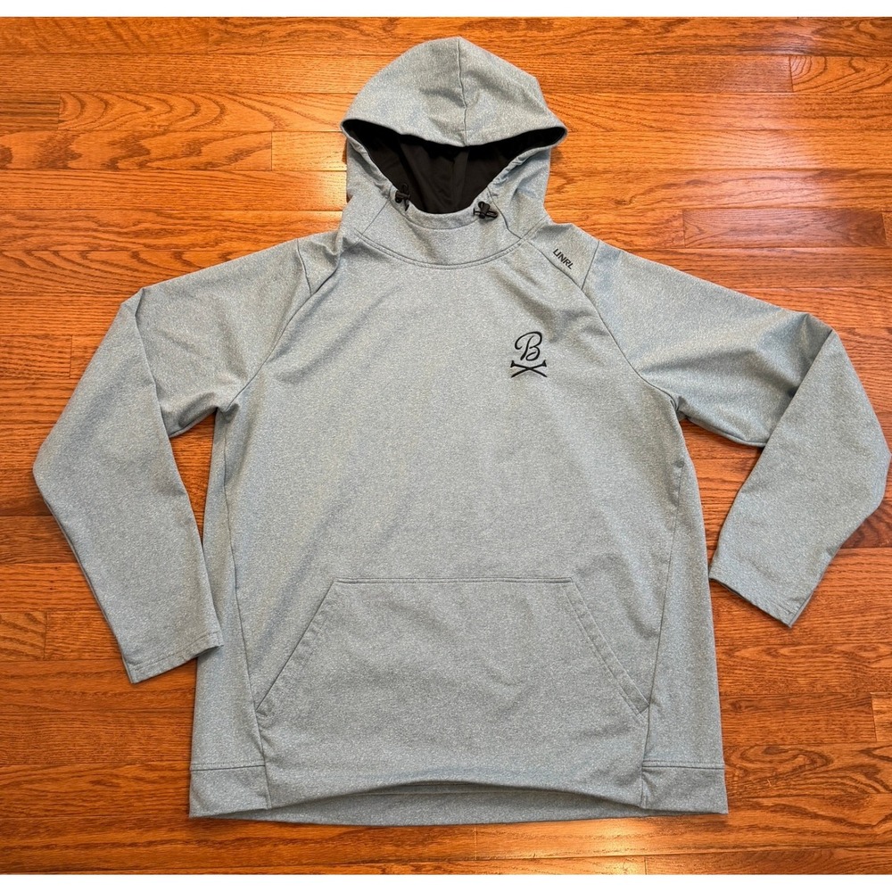 UNRL Barstool Sports Hoodie Sweatshirt Mens XL Light Blue Golf Performance